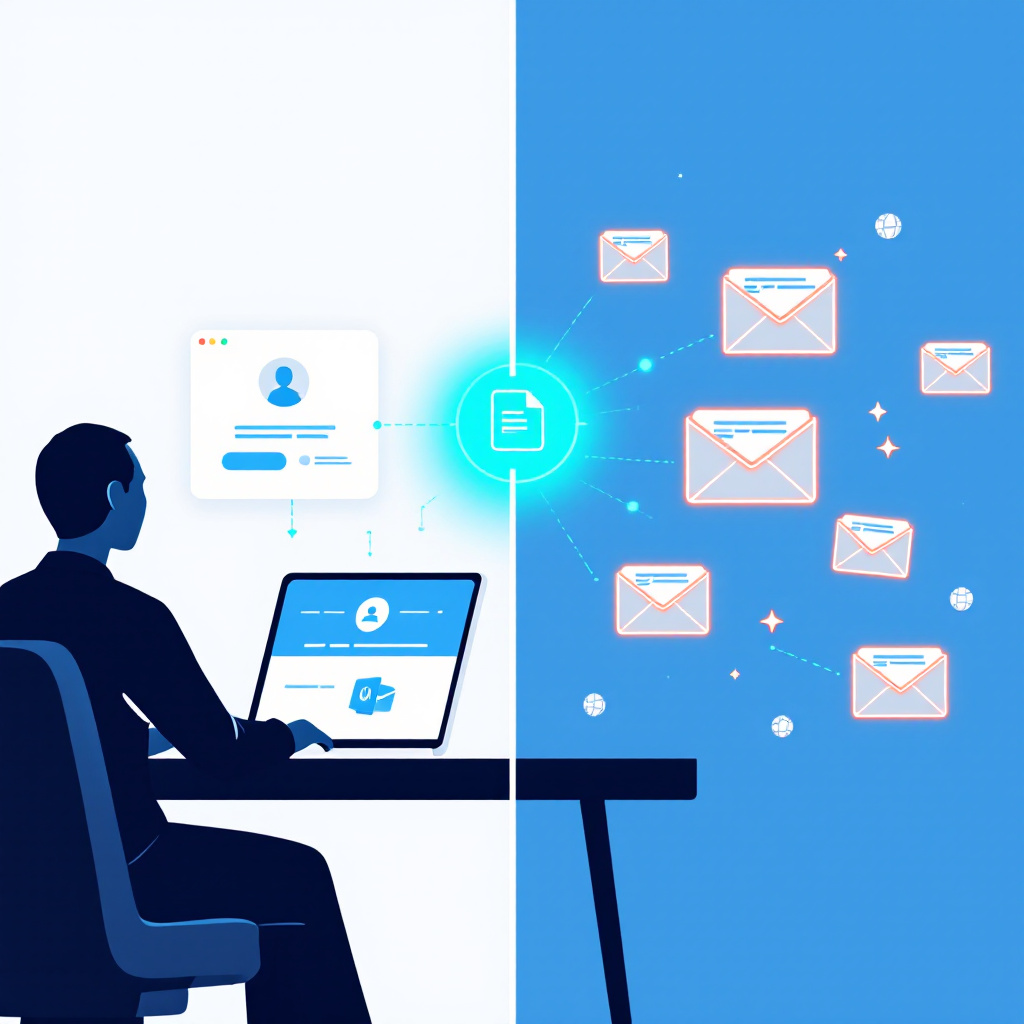 Audition AI email delivery agent automation workflow diagram