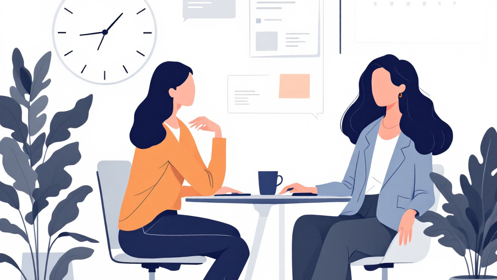 Business professionals collaborating on operational efficiency